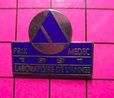 1219 Pin's Pins / Beau Et Rare / THEME : MEDICAL / PRIX MEDEC 1991 LABORATOIRE DE L'ANNEE - Médical