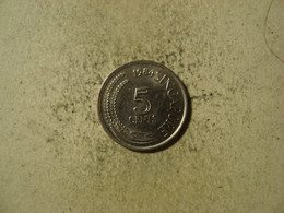 MONNAIE SINGAPOUR 5 CENTS 1984 - Singapour