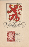 GOOD OLD BELGIUM Maximum Card 1945 - Limbourg Coat Of Arm - 1934-1951