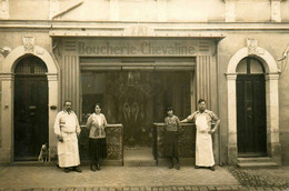 Chateau Gontier * Carte Photo * Devanture Boucherie Chevaline AMI 19 Rue Du Bourg Roussel * Photographe C. BOULANGE - Chateau Gontier