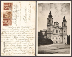 BUDAPEST BESZTERCZE TPO Nagyvárad Oradea 1943 Hungary WW2 Occupation Romania POSTCARD Church Transylvania Cluj Napoca - Transilvania