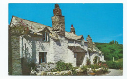 Cornwall Postcards Boscastle Village Cottagers Posted 1972 - Falmouth