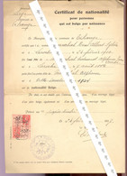 TIHANGE  Certificat Communal  1937 - Decreti & Leggi