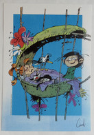 EX LIBRIS COICAULT SIGNE Hommage A GASTON FRANQUIN XL Non Numéroté - Illustrateurs A - C