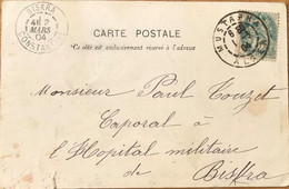 Algérie - Alger - Mustapha - Carte Postale Pour Un Caporal à L'Hôpital Militaire De Biskra - 1 Mars 1904 - Other