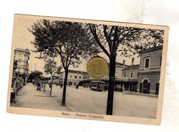 UDINE STAZIONE FERROVIARIA CON TRAM ELETTRICO   VIAGGIATA 1940 Rara - Udine