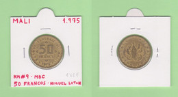 MALI  50 FRANCOS  1.975  NIQUEL LATON  KM#9   MBC/VF    DL-12.808 - Mali (1962-1984)