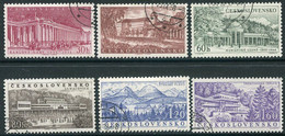 CZECHOSLOVAKIA 1958 Spas Used   Michel 1085-90 - Oblitérés