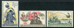 CZECHOSLOVAKIA 1958 Revolt Of February 1948 MNH / **   Michel 1065-67 - Ongebruikt