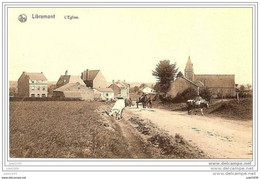 LIBRAMONT ..-- L' Eglise . SCENE  CHAMPETRE . Vaches . Attelage . - Libramont-Chevigny