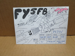 Delcampe - KOUROU (Guyane) Carte Illustrée Radio Amateur Fusée - Sonstige & Ohne Zuordnung