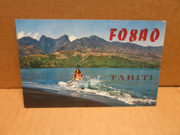 TAHITI POLYNESIE FRANCAISE Carte Radio Amateur - Polynésie Française