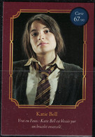 Carte Harry Potter Auchan Wizarding World Katie Bell N° 67 - Harry Potter