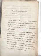 Mémoires De M.J.F. Ozeray, Homme De Lettres, Janvier 1854, Manuscrit + Inventaire Complet De Son Oeuvre Par M. Brébart - Manuscrits