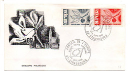 1965--  CEPT......type Europa......2 Valeurs.....cachet  Conseil De L'Europe - Commemorative Postmarks