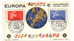 1961 -- Exposition Philatélique  EUROPA ....2 Valeurs.....cachet   STRASBOURG - 67 - Gedenkstempel