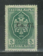 WWII Slovenia 1942 ☀ Ovp. CO. CI. Revenue Stamp ☀ Used - Ljubljana