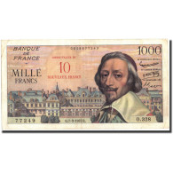 Billet, France, 10 Nouveaux Francs On 1000 Francs, 1955-1959 Overprinted With - 1955-1959 Sobrecargados (Nouveau Francs)