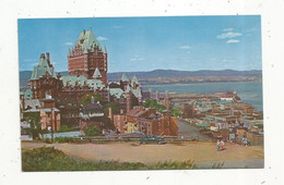 Cp, CANADA , QUEBEC , Chateau FRONTENAC Et Le Fleuve ST LAURENT , Photo S. J. Hayward , écrite - Québec - Château Frontenac