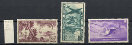 Martinique Poste Aérienne 1947 N°PA13 à 15 - Michel N°F256 à 258 *** - Divers Sujets - Luftpost