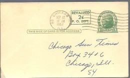 STATIONERY 1957  CHICAGO - 1941-60