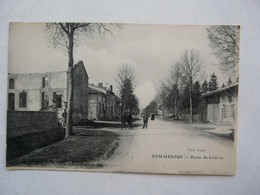 CPA 51 MARNE - SOMMESOUS : Route De Châlons - Brinon Sur Beuvron