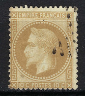 FRANCE Ca.1868: Le Y&T 28A, Obl. étoile - 1863-1870 Napoleon III Gelauwerd