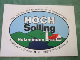 HOCH Solling - SILBERBORN (autocollant) - Holzminden