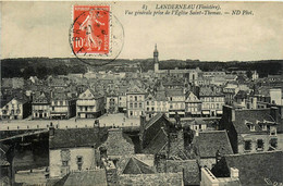 Landerneau * Vue Générale Prise De L'église St Thomas * Place - Landerneau