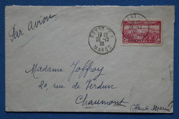 AD11 MAROC  BELLE LETTRE  1938 RABAT   POUR   CHAUMONT FRANCE  +AEROPHILATELIE +PAIRE DE TP + AFFRANCH. PLAISANT - Brieven En Documenten