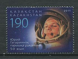 Delcampe - 255 KAZAKHSTAN 2011 - Yvert 598 - Espace Gagarine - Neuf ** (MNH) Sans Trace De Charniere - Kasachstan