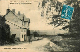 Delcampe - Le Cellier * Clermont Sur Loire * Vue Prise De La Route Du Cellier * Hôtel Restaurant BELLE VUE - Le Cellier