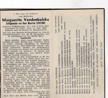 §  M.VANDENBULCKE °BOESCHEPE 1916 +IEPER 1946 (M.TAVEIRNE) - Devotieprenten