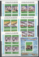 M657 JAMAHIRIYA HISTORY OF AVIATION WRIGHT BROTHERS 4SET+1BL MNH - Airplanes