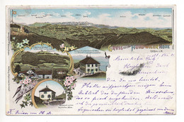 HUNDWIL Litho Gruss Von Der Hundwiler Höhe Gel. 1901 N. Basel Spez. Stempel - Other & Unclassified