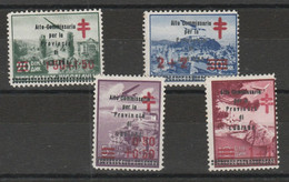 Lubiana - 243 - 1941 - Francobolli Di Jugoslavia Del 1940, Croce Rossa Di Posta Aerea Soprastampai N. 57/60. Cert. I.C. - Ljubljana