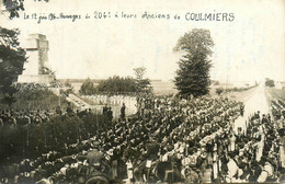 Coulmiers * Carte Photo * Le 12 Juin 1914 , Homages Du 204ème Régiment à Leurs Anciens * Inauguration Cérémonie Fête - Coulmiers