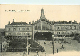 Amiens * La Gare Du Nord * Ligne Chemin De Fer - Amiens