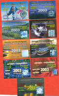 Kazakhstan 2003. Lot Of 9 Month Bus Tickets. City Karaganda. - Mondo
