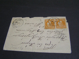 GREECE 1880-1886  10 Lep Orange Pair 2 Cover .. - Briefe U. Dokumente