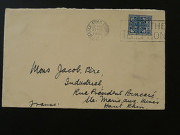 Lettre Cover Flamme Postmark Use The Telephone Irlande Ireland 1935 Ref 101502 - Briefe U. Dokumente