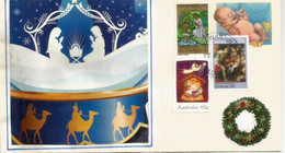 Australie.  Les Rois Mages Suivant L'Etoile . Noël Australien, Lettre Queensland - Covers & Documents