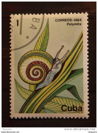 Cuba 1984 Protection Vie Sauvage Polymita Slak Escargot Yv 2575 O - Usados