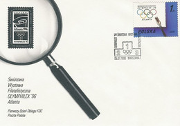 Delcampe - Poland FDC.3456: Philatelic Exhibition Olymphhilex 96 Atlanta Sport - FDC