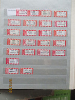 GERMANY BUNDESREPUBLIK  LOT OF REGISTERED MAIL R-LABELS  , 0 - R- & V- Viñetas