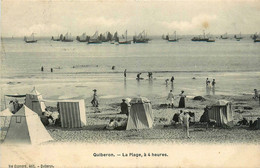 Quiberon * La Plage , à 4 Heures * Baigneurs - Quiberon