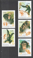 M1111 1998 CUBA ANIMALS MONKEYS CHIMPANZEES EVOLUTION 1SET MNH - Chimpanzés