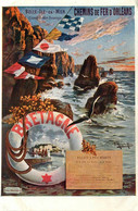 Belle Ile En Mer * CPA Illustrateur HUGO D'ALESI * CPA Publicitaire BRETAGNE Chemins De Fer D'orléans - Belle Ile En Mer