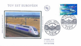 Enveloppe 1er Jour TGV Est Européen 2007 (YT 4061) - 2000-2009