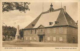 Dép 68 - Neuf Brisach - Mairie Et Monument Aux Morts - état - Neuf Brisach